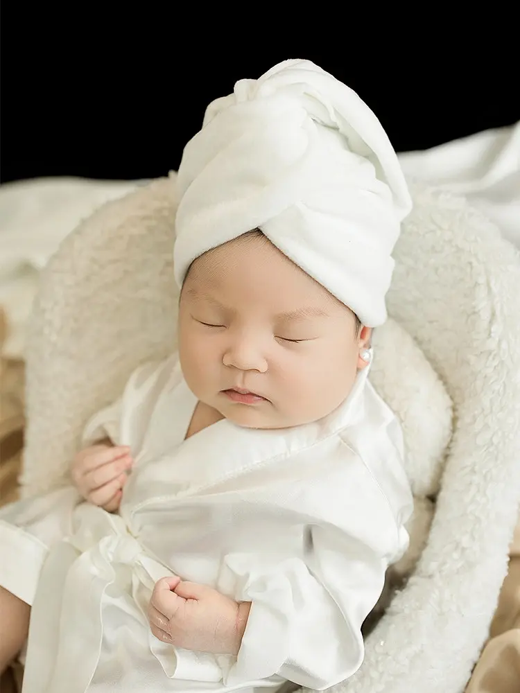 Bathrobe Wine Theme Set - Newborn Photography Props - Image 5